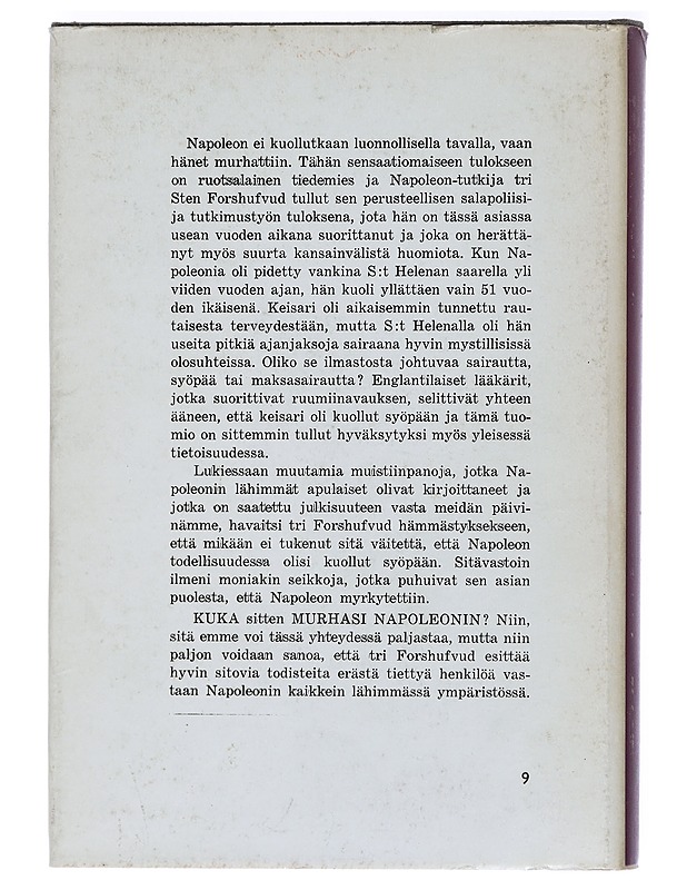 Kuka murhasi Napoleonin? Sten Forshufvud - Historiakirjat - 10105404622 - 1