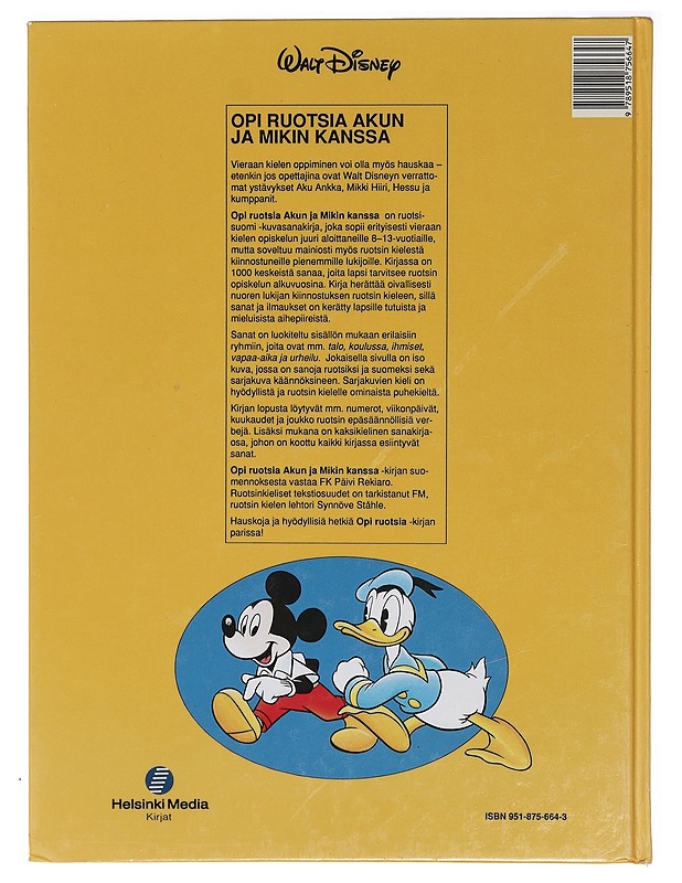 Opi ruotsia Akun ja Mikin kanssa - Disney, Walt - Tietokirjat ja oppaat - 10105404665 - 1