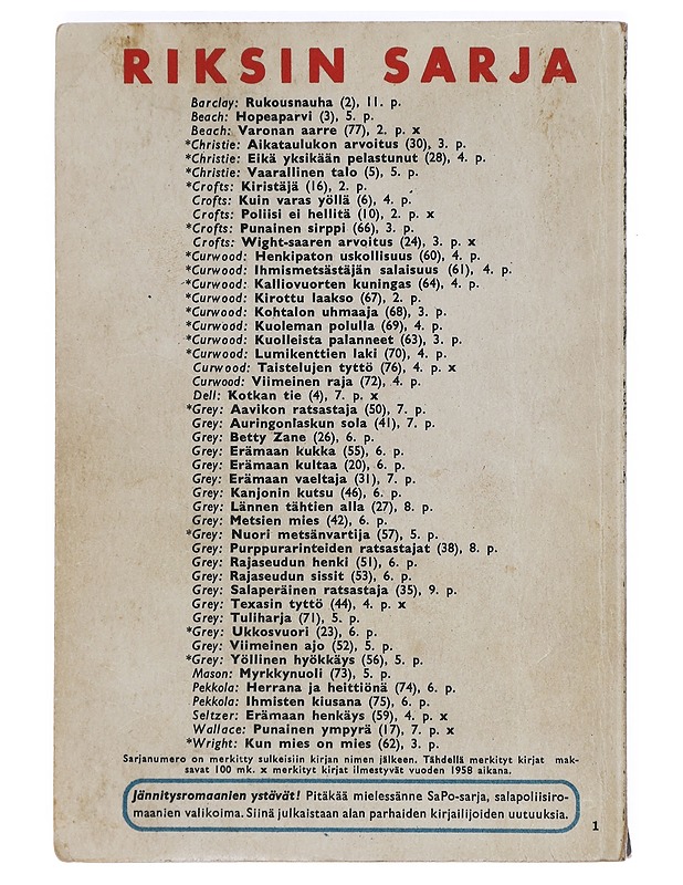 Punainen ympyrä - Wallace Edgar - Romaanit ja novellit - 10105404699 - 1