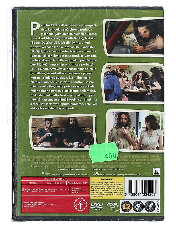 Our Idiot Brother - DVD - DVD-elokuvat - 10105404696 - 1