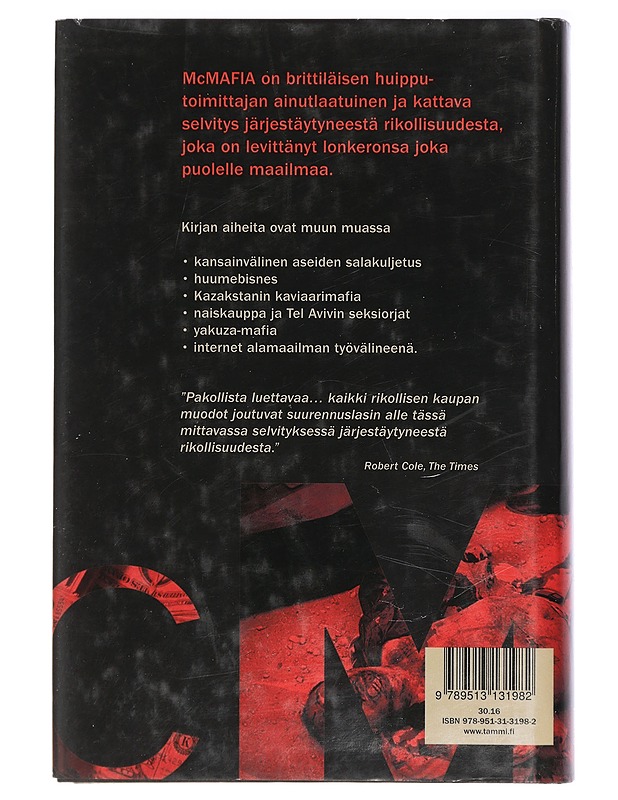 McMafia : matka kansainväliseen alamaailmaan - Glenny, Misha - Historiakirjat - 10105404705 - 1