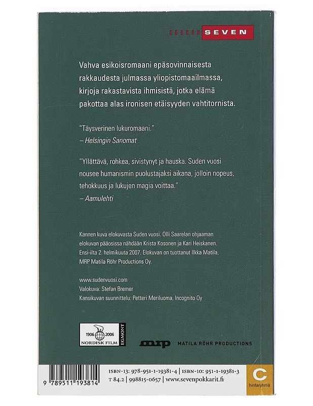 Suden vuosi : komediallinen kuvaelma vuosituhannen lopulta - Virpi Hämeen-Anttila - Kaunokirjallisuus - 10105404708 - 1