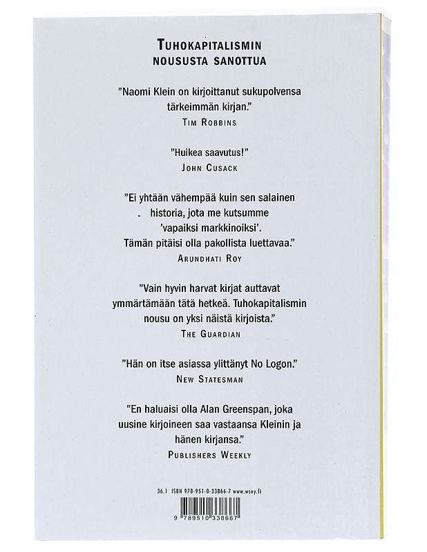 Tuhokapitalismin nousu - Klein, Naomi - Historiakirjat - 10105404710 - 1