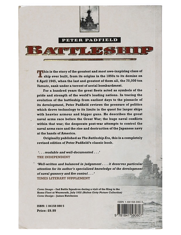 Battleship - Padfield, Peter - Historiakirjat - 10105404724 - 1