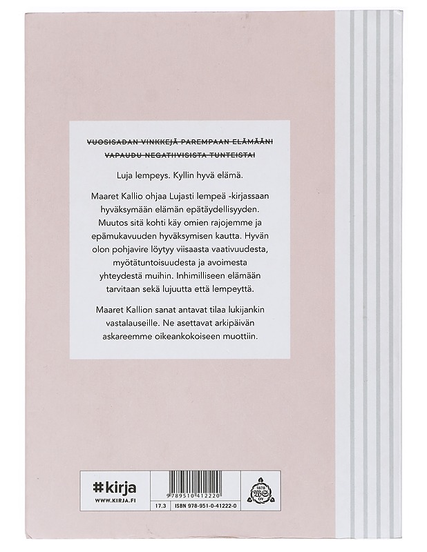 Lujasti lempeä - Maaret Kallio - Tietokirjat ja oppaat - 10105404780 - 1