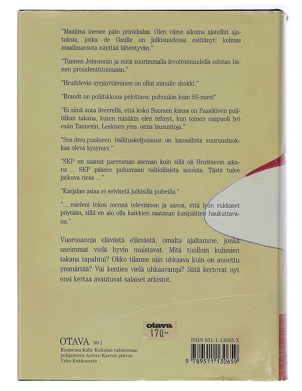 Urho Kekkonen 1962-1968: Presidentti - Suomi, Juhani - Elämäkerrat ja muistelmat - 10105404786 - 1