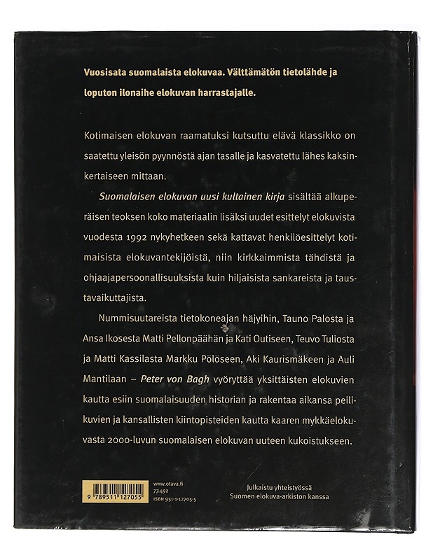 Suomalaisen elokuvan uusi kultainen kirja - Peter von Bagh - Historiakirjat - 10105404818 - 1