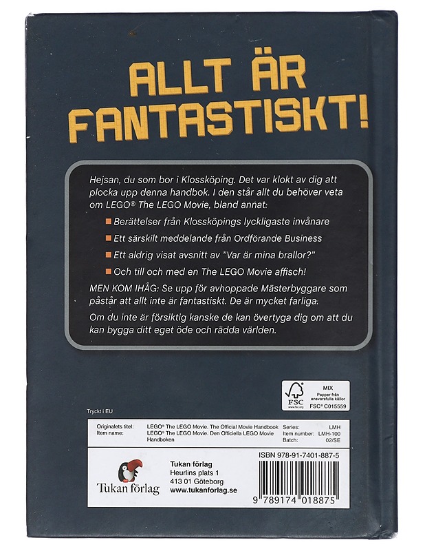 Den officiella Lego Movie handboken - Landers, Ace - Lastenkirjat - 10105404828 - 1