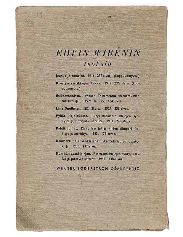 Uskon ja rakkauden kylvöä : Helsingin diakonissalaitos 1867-1942 - Historiakirjat - 10105404841 - 1