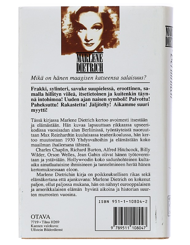Berliinitär - Dietrich, Marlene - Elämäkerrat ja muistelmat - 10105404881 - 1