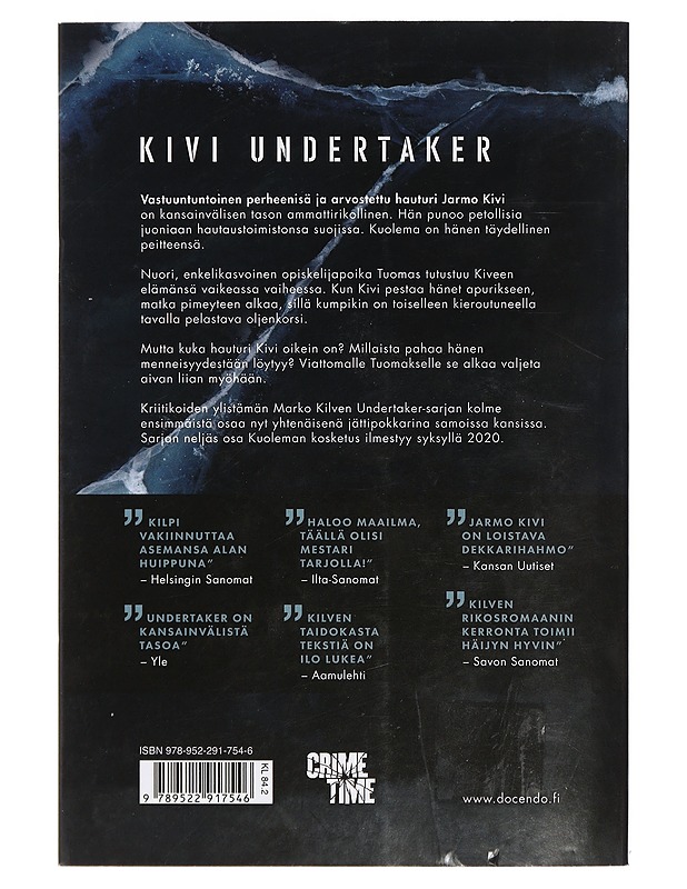 Kivi : undertaker - Marko Kilpi - Romaanit ja novellit - 10105404911 - 1