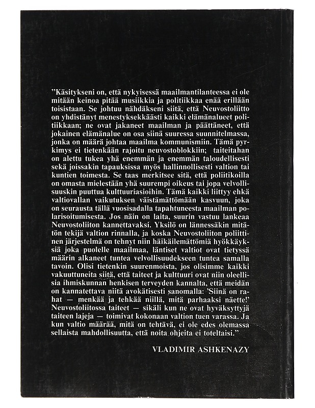 Ashkenazy : Muistelmia yli rajojen - Parrott, Jasper - Elämäkerrat ja muistelmat - 10105404941 - 1