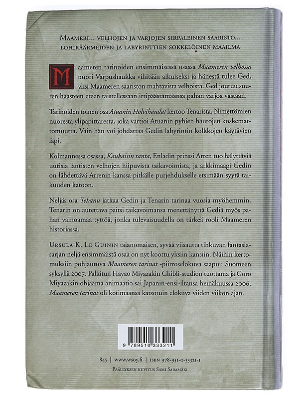 Maameren tarinat 1-4 - Le Guin, Ursula K. - Fantasia- ja scifi - 10105404984 - 1