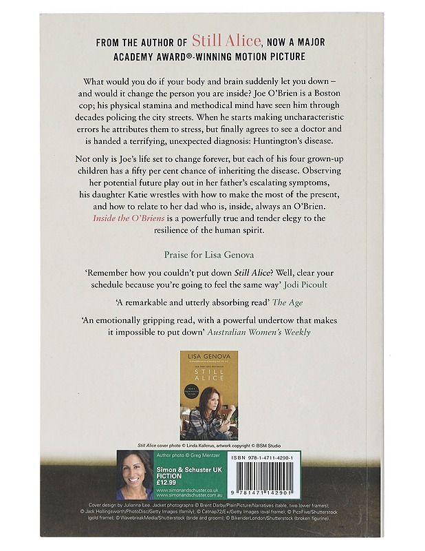 Inside the O'Briens - Lisa Genova - Romaanit ja novellit - 10105405031 - 1