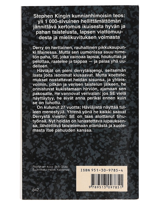 Se. 2 - King, Stephen - Romaanit ja novellit - 10105405044 - 1