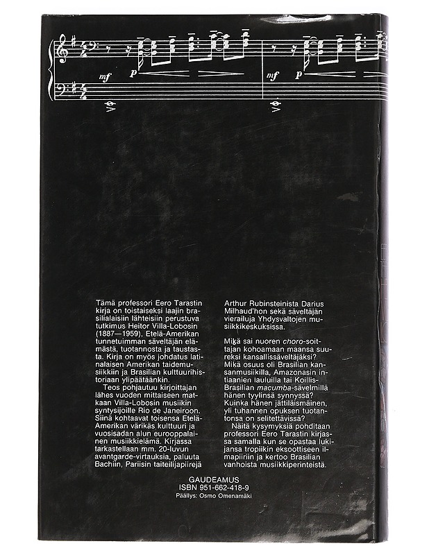 Heitor Villa-Lobos ja Brasilian sielu - Eero Tarasti - Historiakirjat - 10105405067 - 1