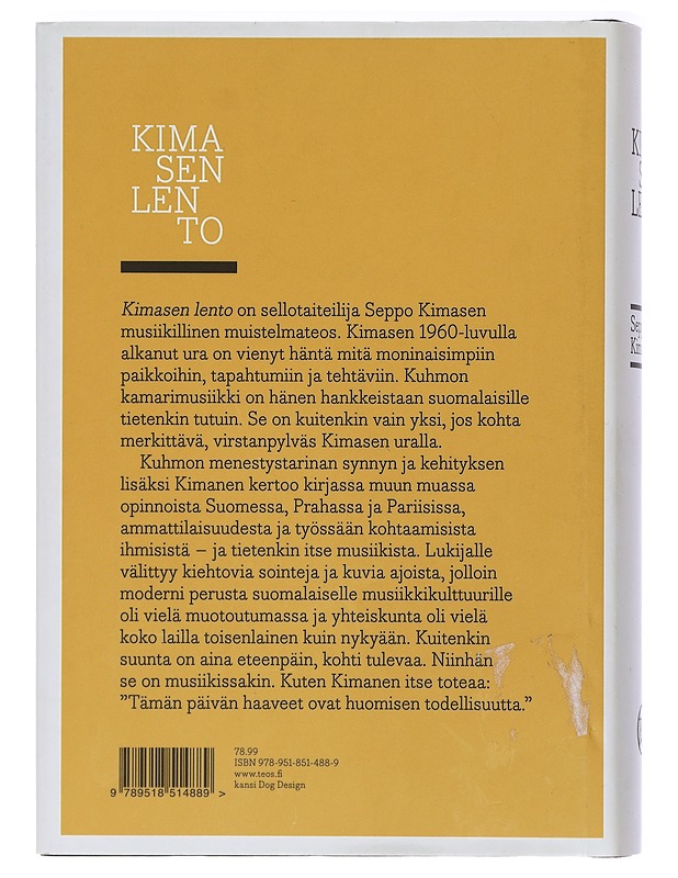 Kimasen lento - Seppo Kimanen - Elämäkerrat ja muistelmat - 10105405062 - 1