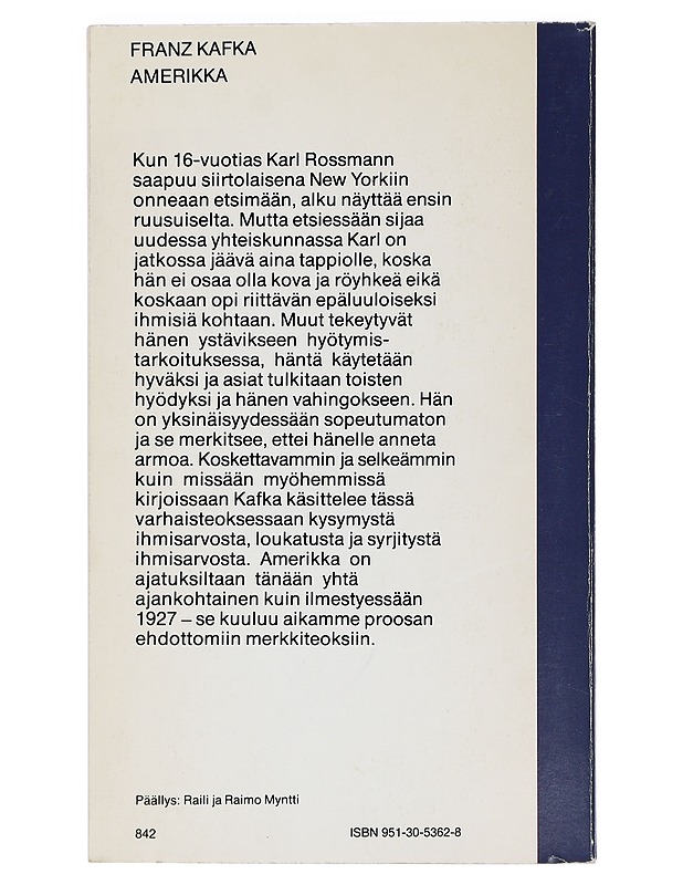 Amerikka - Kafka, Franz - Romaanit ja novellit - 10105405127 - 1