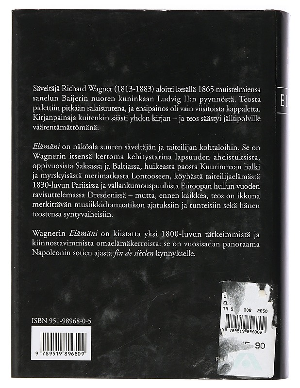 Elämäni - Wagner, Richard - Elämäkerrat ja muistelmat - 10105405160 - 1
