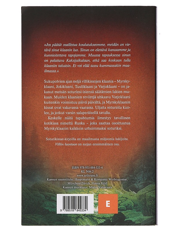 Soturikissat : Villiin luontoon - Hunter, Erin - Fantasia- ja scifi - 10105405163 - 1