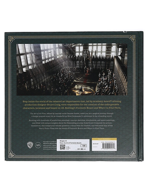 The Art of the Film Fantastic Beasts and Where to Find Them - Dermot Power - Fantasia- ja scifi - 10105405167 - 1