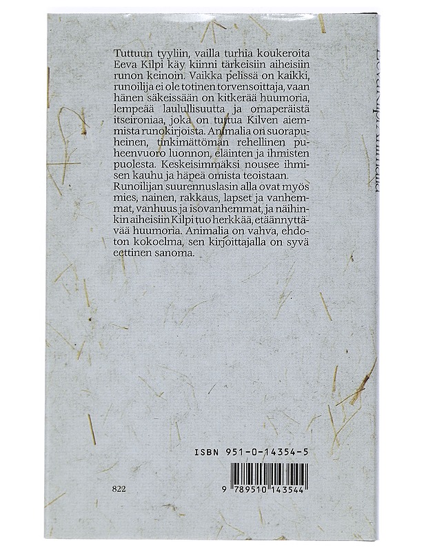 Animalia : runoja - Eeva Kilpi - Romaanit ja novellit - 10105405187 - 1