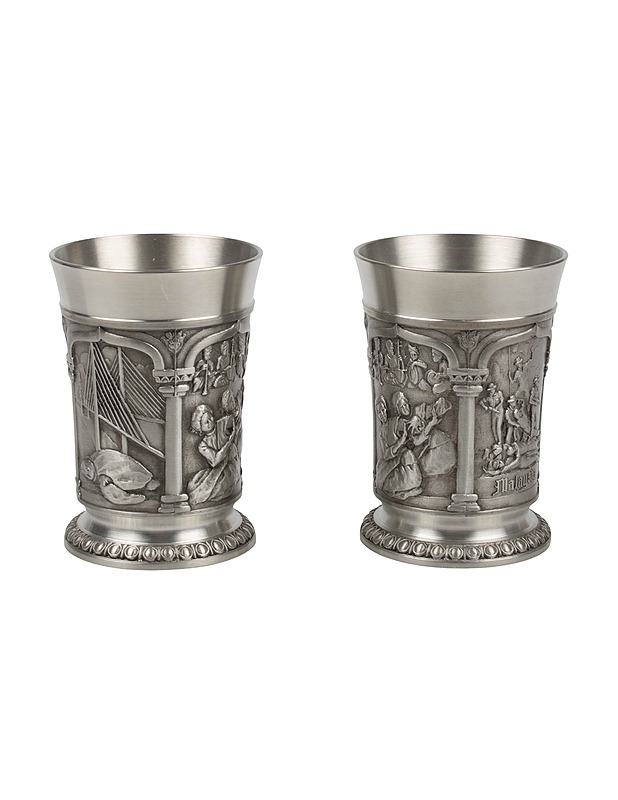 TUMASEK PEWTER Malaysia tinakuppi, 2 kpl - Muut astiat - 10105405190 - 1