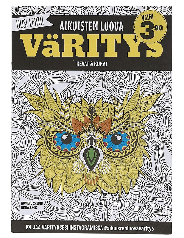 Aikuisten luova väritys : Kevät & kukat - Harrastekirjat - 10105405206 - 0