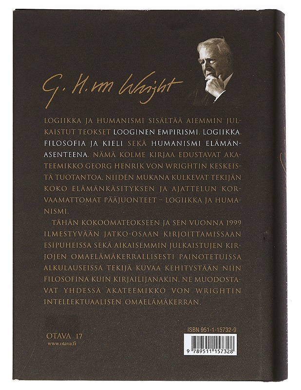 Logiikka ja humanismi - Georg Henrik von Wright - Tietokirjat ja oppaat - 10105405228 - 1