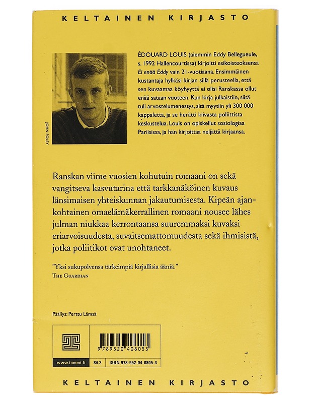 Ei enää Eddy - Louis, Édouard - Romaanit ja novellit - 10105405240 - 1