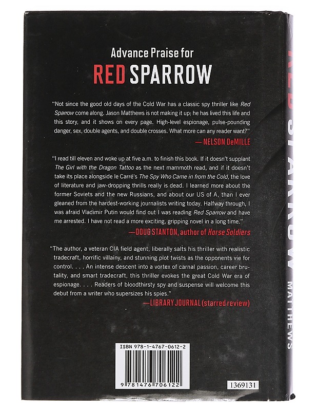 Red Sparrow - Matthews, Jason - Jännitys ja dekkarit - 10105405245 - 1