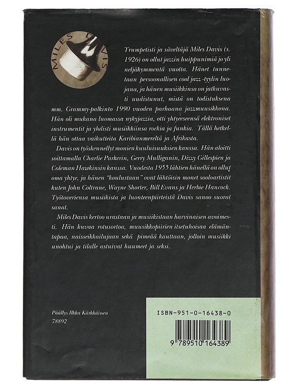 Miles : omaelämäkerta - Davis Miles, Quincy Troupe - Elämäkerrat ja muistelmat - 10105405249 - 1