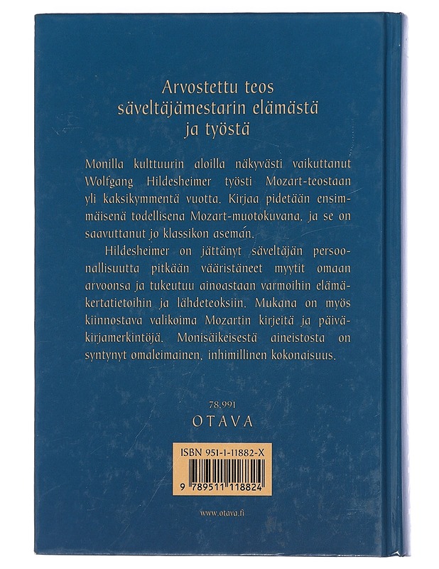Mozart - Hildesheimer, Wolfgang, - Elämäkerrat ja muistelmat - 10105405374 - 1