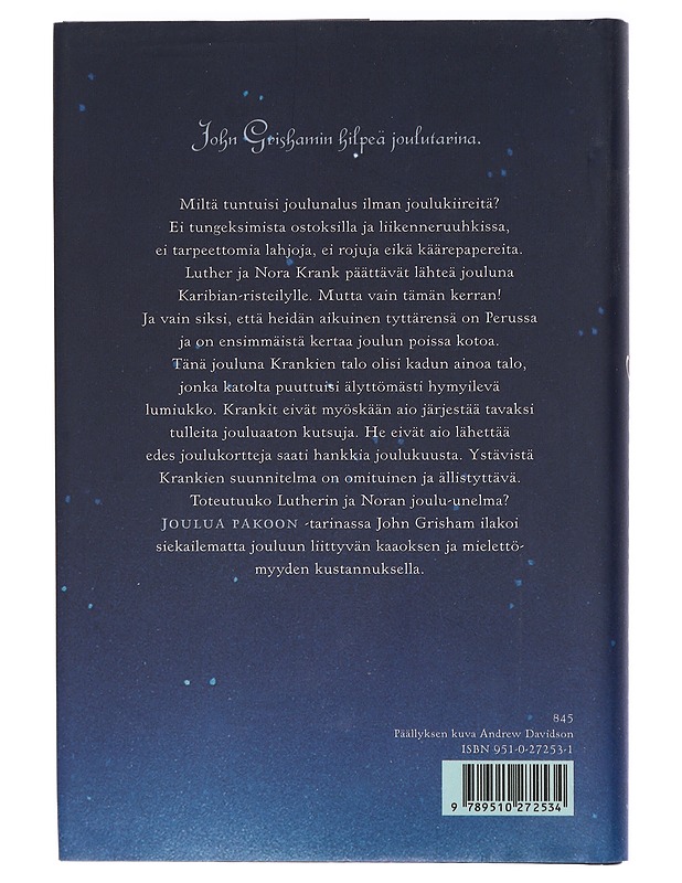 Joulua pakoon - Grisham, John - Joulukirjat - 10105405404 - 1