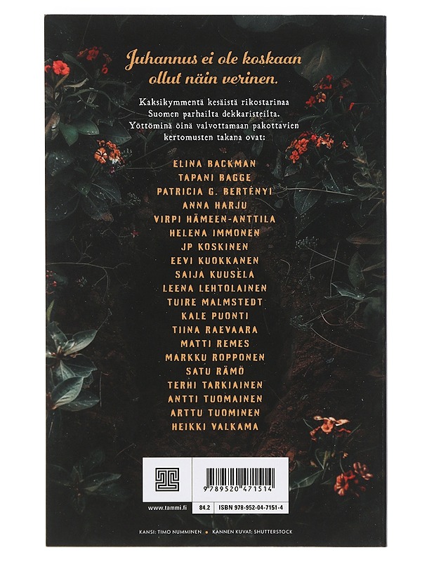 20 yötöntä yötä : huippudekkaristien jännitystarinoita - Bagge, Tapani - Jännitys ja dekkarit - 10105405446 - 1