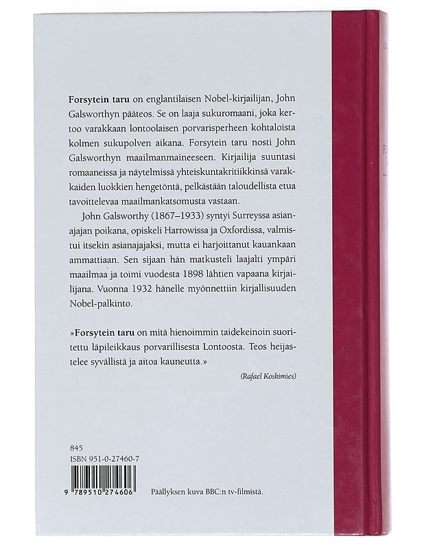 Forsytein taru : 2 - Galsworthy, John - Romaanit ja novellit - 10105405498 - 1