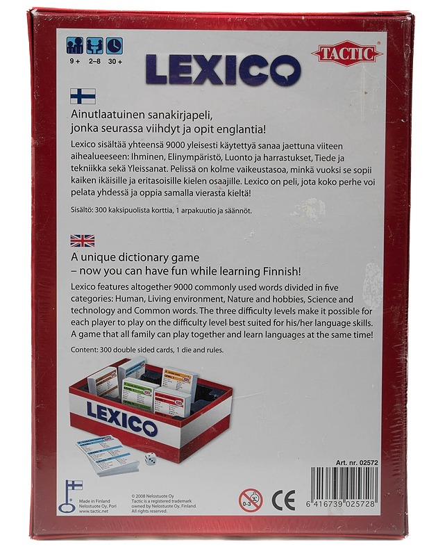 TACTIC Lexico sanakirjapeli - Lautapelit - 10105405584 - 1