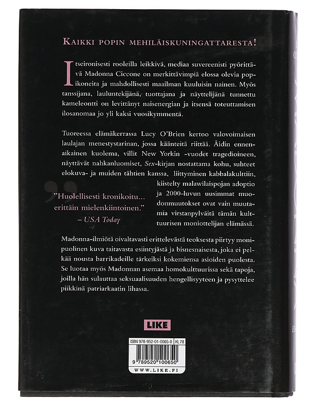 Madonna : elämäkerta - O'Brien, Lucy - Elämäkerrat ja muistelmat - 10105405631 - 1