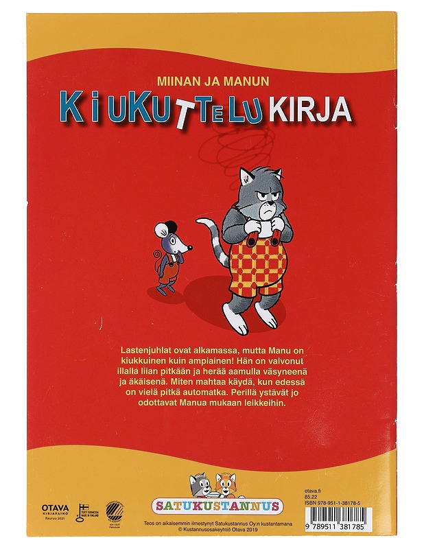 Miinan ja Manun kiukuttelukirja - Mäkelä, Tuomas - Lastenkirjat - 10105405680 - 1