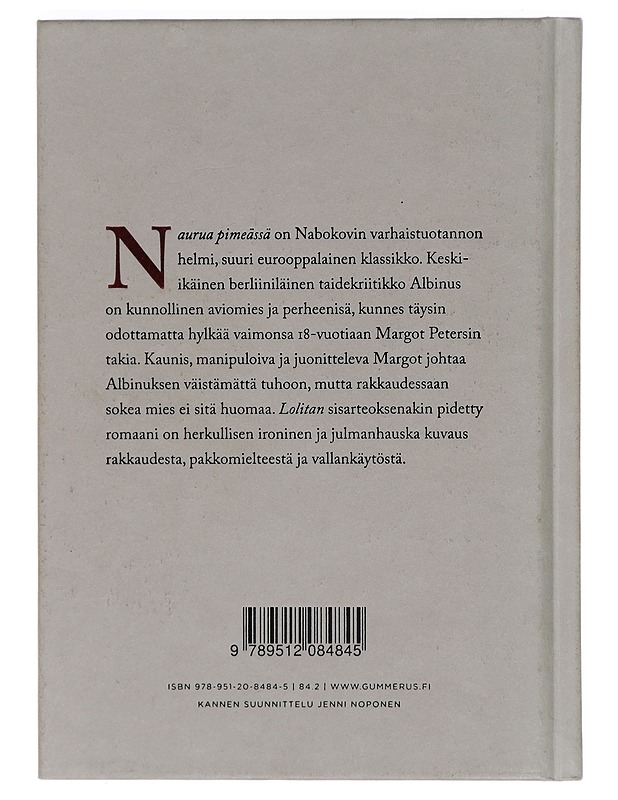 Naurua pimeässä - Nabokov, Vladimir - Romaanit ja novellit - 10105405742 - 1