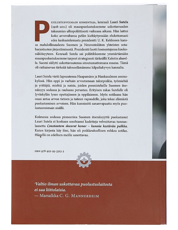Kenraali Sutela / Jyväskylän lyseolaisesta isänmaan puolustajaksi - Jorma Leppänen - Elämäkerrat ja muistelmat - 10105405752 - 1