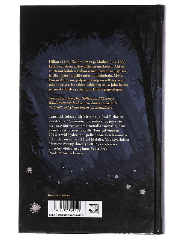 Mörkövahti - Tolonen, Tuutikki - Lastenkirjat - 10105405874 - 1
