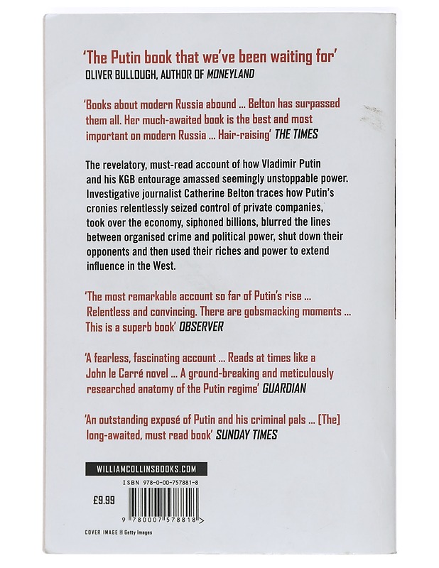 Putin's people : how the KGB took back Russia and then took on the west - Catherine Belton - Tietokirjat - 10105405876 - 1