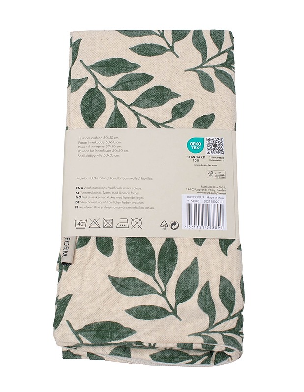 ELSA FORM Leaves tyynynpäällinen, 50 x 50 cm - Muut kodintekstiilit - 10105405883 - 1