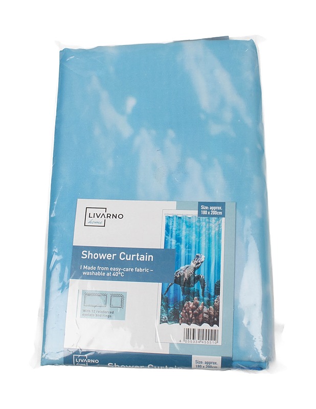 LIVARNO suihkuverho, 180 x 200 cm - Muut kodintekstiilit - 10105405921 - 0