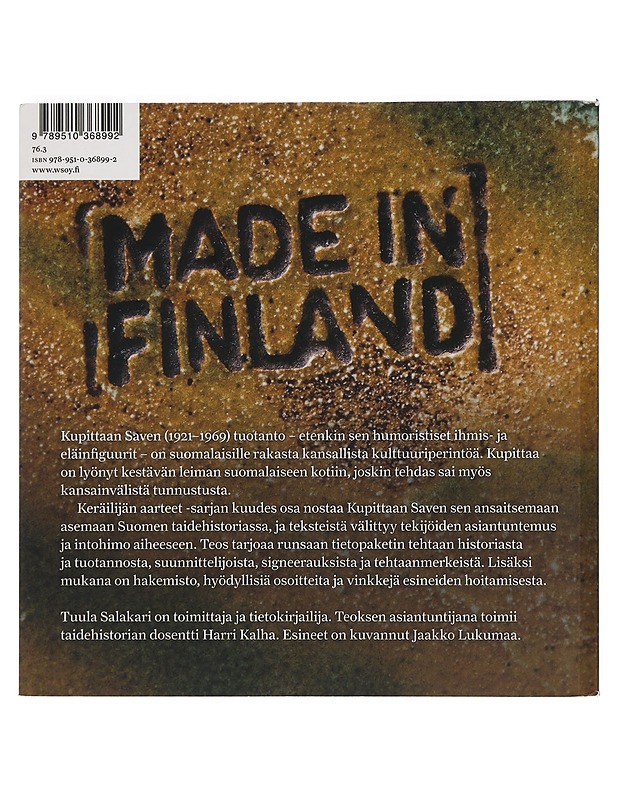 Kupittaan savi : keräilijän aarteet - Salakari, Tuula - Historiakirjat - 10105405966 - 1