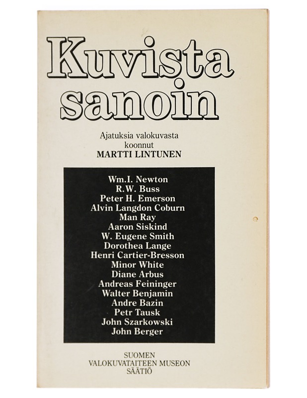 Kuvista sanoin - Lintunen, Martti - Tietokirjat - 10105405989 - 0