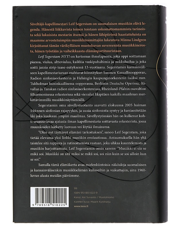 Leif Segerstam nyt! - Minna Lindgren - Elämäkerrat ja muistelmat - 10105406045 - 1