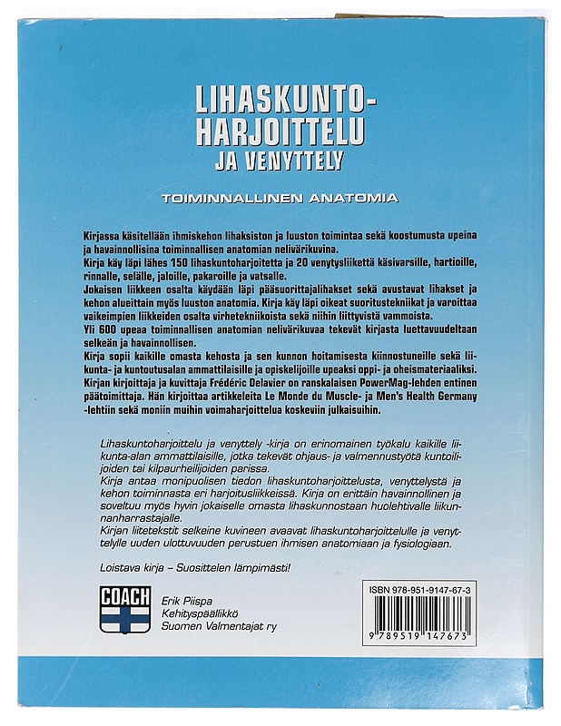 Lihaskuntoharjoittelu ja venyttely - Frederic Delavier - Tietokirjat ja oppaat - 10105406212 - 1