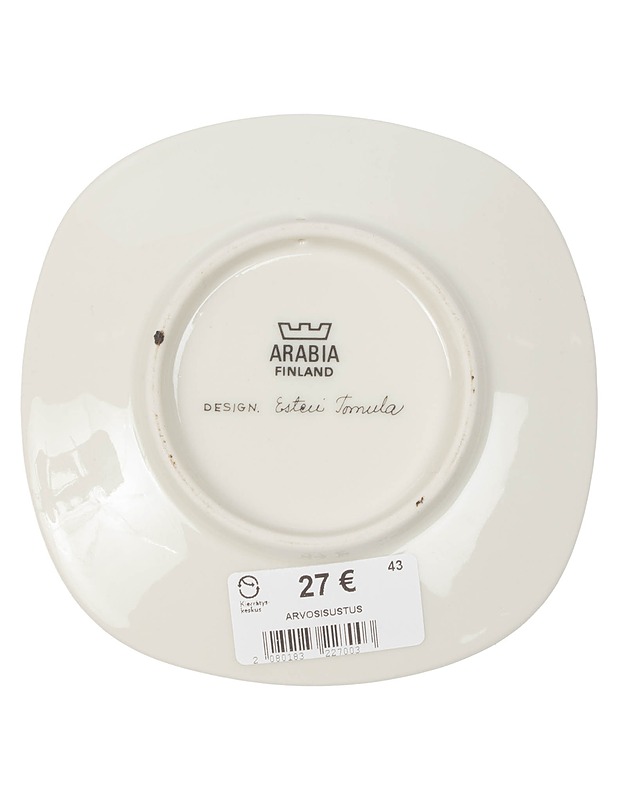 ARABIA Botanica: Rosa baccara seinälautanen - Designsuosikit - 10105406276 - 1